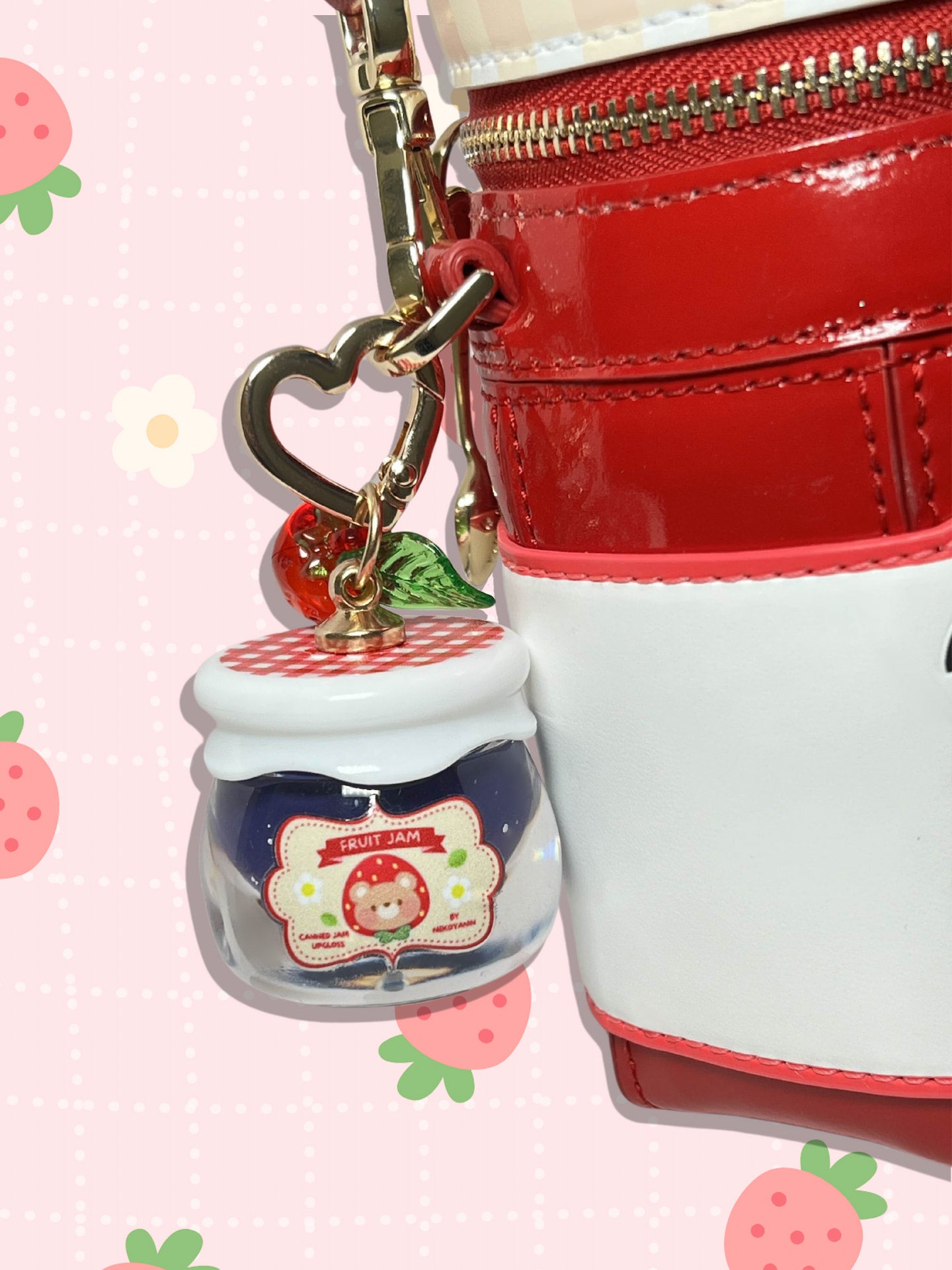 Fruit Jam Lip Gloss Keychain – Nekoyanin