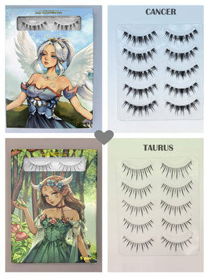 Cancer and Taurus inspired Manga Lashes