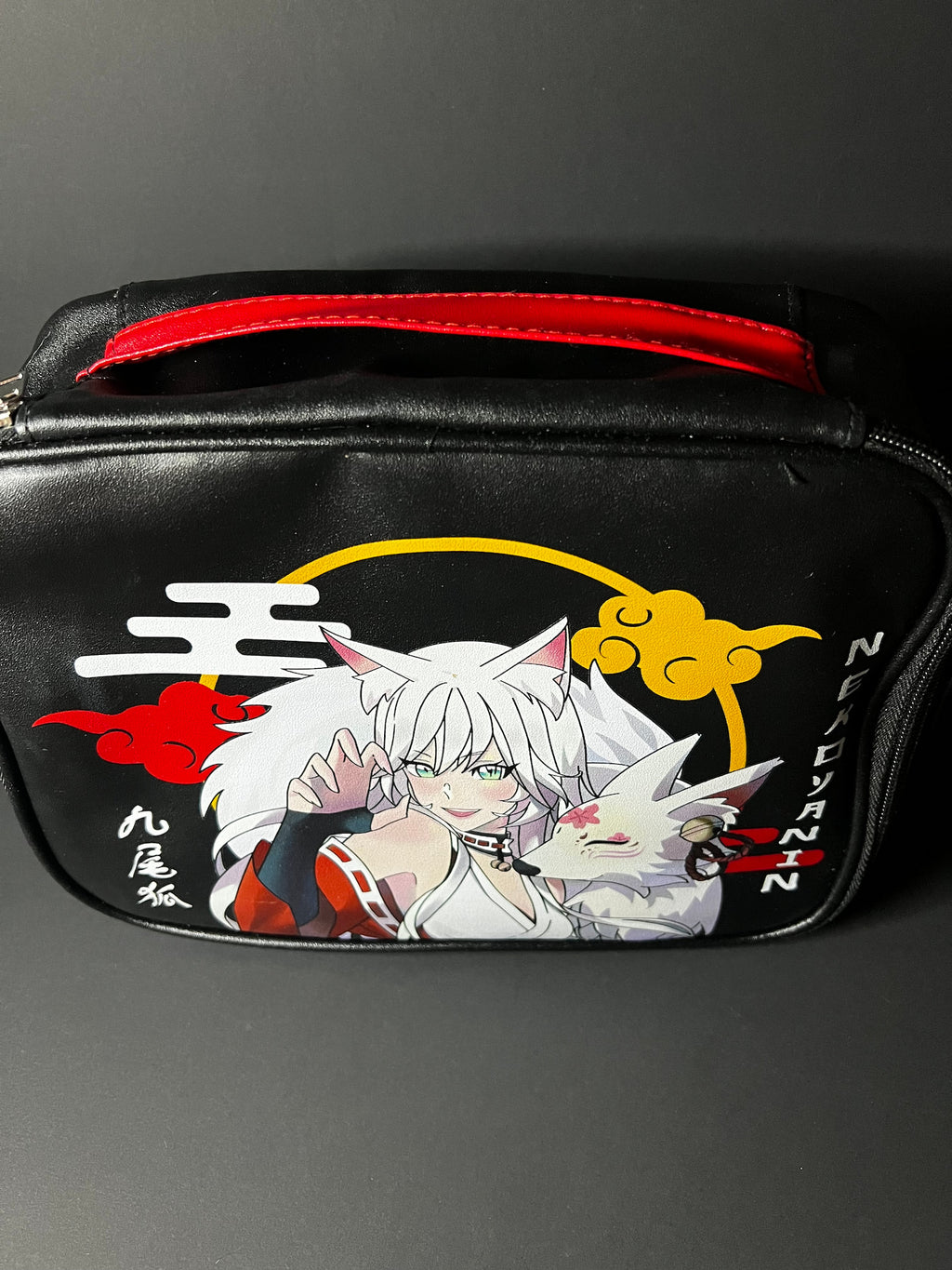 Kitsune Anime Makeup Bag Outside