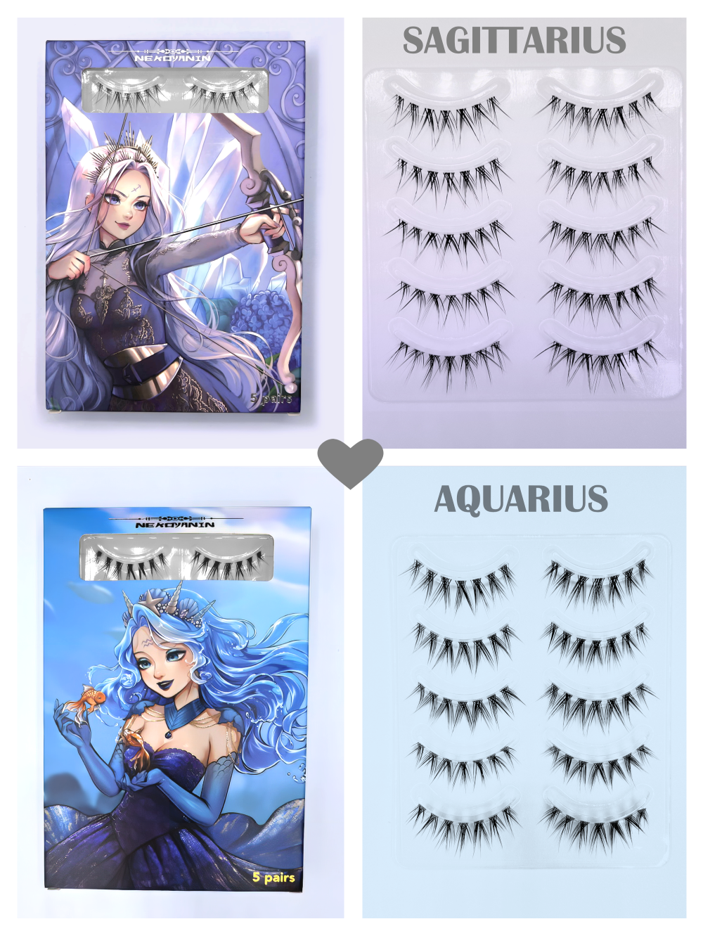Zodiac Manga Lashes – Nekoyanin