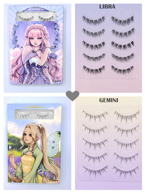 Libra and Gemini inspired Manga Lashes
