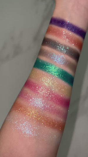Diamond of all seasons multichrome eyeshadow palette swatch